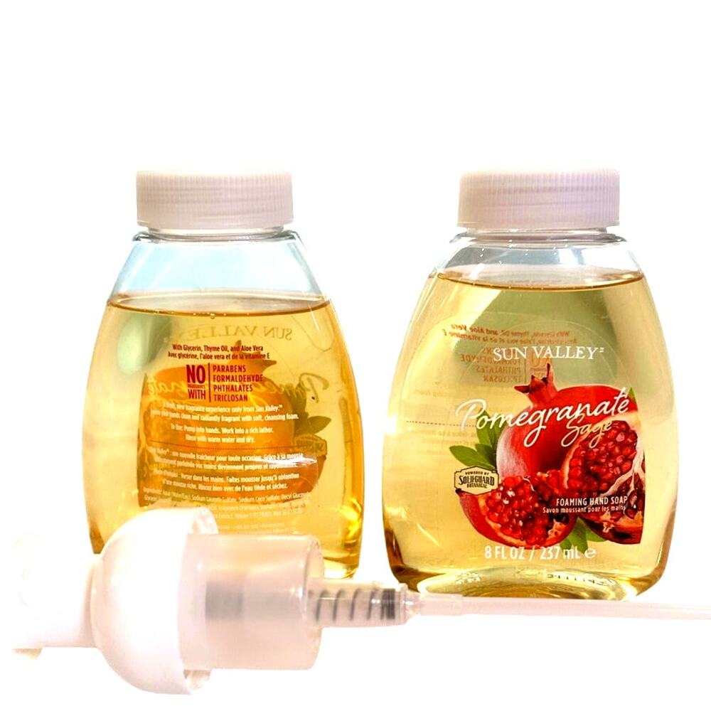Melaleuca Sun Valley Pomegranate Sage Foaming 8oz Hand Soap 2 Pack w/1 Pump-New
